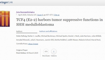 利用RNA建库测序（Bioo Rapid Directional qRNA-Seq）探索TCF4在SHH髓母细胞瘤中的调控机制